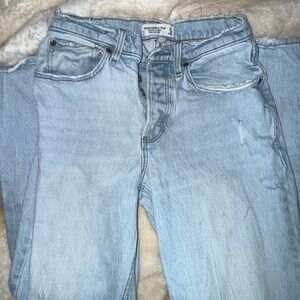 Abercrombie & Fitch High Rise Light Wash Jeans
